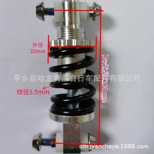 Ressort de 100 mm de long et 5,5 mm d'épaisseur