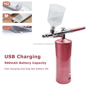 Kit de pistolet à air comprimé High Paint 20 PSI sans fil avec chargeur USB, <span class=keywords><strong>compresseur</strong></span> à air <span class=keywords><strong>pour</strong></span> barbier, maquillage, teinture capillaire, art des ongles, salon - Product Image 6