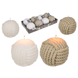 Ball <b>candle</b>, Rope, - Product Image 1