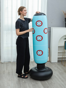 Phòng tập thể dục tập thể dục PVC màu xanh màu PVC mục tiêu Inflatable đấm túi con người đấm bốc cực với nước PVC saco <span class=keywords><strong>boxe</strong></span> - Product Image 5