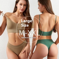 Soutien-gorge sans couture sexy pour femme, sans armatures, bonnet 3/4, en Spandex/Nylon, avec dos élégant, rembourrage intégré, motif uni, respirant, grandes tailles