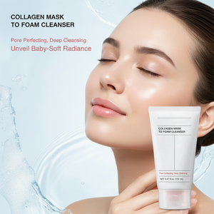 Nettoyant Moussant au Collagène 150ml Éclaircissant Raffermissant Apaisant Hydratant Nettoyage en Profondeur Améliore la Rugosité Soin Doux du Visage pour Femmes - Product Image 5