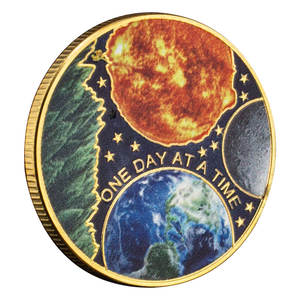 一天一次祈祷镀金硬币上帝纪念品礼品收藏硬币家居装饰品纪念币 - Product Image 5