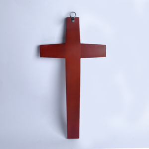 Croix religieuse en bois de <span class=keywords><strong>hêtre</strong></span> <span class=keywords><strong>massif</strong></span> de haute qualité, gravée, écologique, souvenir pour la maison, décoration murale, vente en gros - Product Image 2