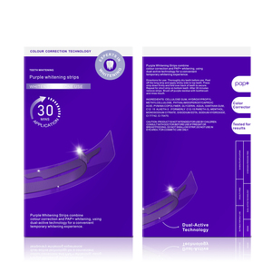 Tiras Blanqueadoras de Dientes <span class=keywords><strong>V34</strong></span> Púrpura, Personalizables, Sin Residuos de PAP, Tiras Correctoras Dentales al por Mayor - Product Image 3