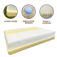 Nouveau Tapis d'Entraînement de Golf pour Bunker, Simulateur Intérieur, Tapis de Frappe pour Bunker de Golf 2-en-1, Tapis d'Entraînement de Swing de Golf