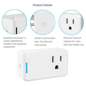 Matter US Gauge Smart Steckdose Modell SM-PW702-UM ETL für 10A AC110/240V WLAN Sprachsteuerung App Fernbedienung - Product Image 3