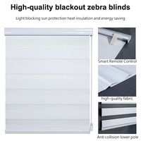 Persianas Modernas de Poliéster para Oficina, Cortinas Inteligentes Eléctricas con Protección Solar para Dormitorio, Anti-UV, Duraderas, Tamaño Personalizado