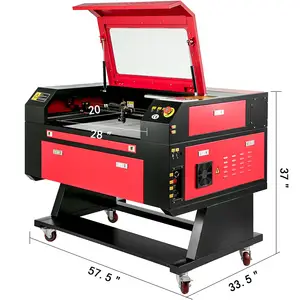 Mesin Pemotong Laser Pengukir CO2 80W Polandia/Ceko/Jerman/AS 7050 dengan Alat Bantu Pengukir Laser