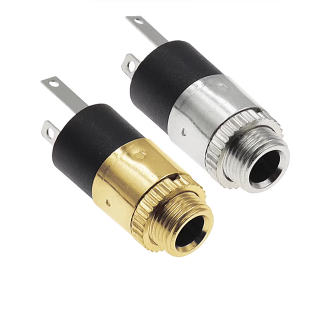 3.5MM Cylindrical Socket PJ-392 Stereo Female Socket Jack With Screw 3.5 Audio Video Headphone Connector PJ392 GOLD PLATED