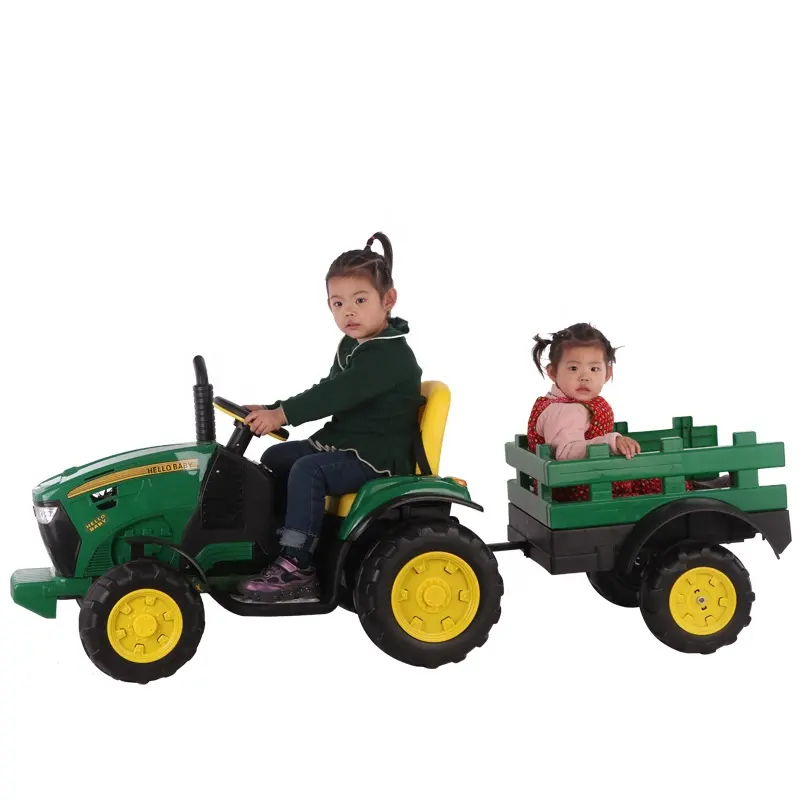 kids electric ride on tractor car 3-6 years old baby toy pedal tractor