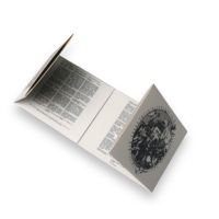 Dompet CD Lipat 8 Panel Bergaya Vintage dengan Foto & Lirik Cetak untuk Kemasan Album Musik Dua Disk