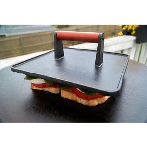 Rectangle <b>Cast</b> <b>Iron</b> Metal Eco-Friendly Smashed Burger Patty Grill Press for <b>Griddle</b> - Product Image 5