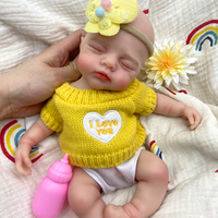 Poupée Bébé en Silicone 30 cm Corps Entier, Poupée Reborn Réaliste en Silicone Souple, Mini Jouet Style Artisanat de Collection, Cadeau