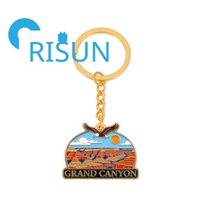 Porte-clés en émail personnalisé en gros, souvenir de voyage du Grand Canyon du Nevada, États-Unis, porte-clés souvenir du parc national - Product Image 5