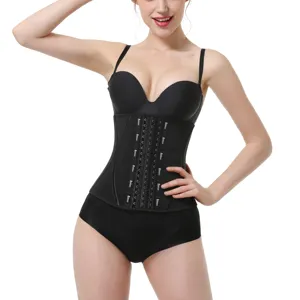 Plus Size <strong>Latex</strong> 25 Steel Boned Corset Waist Trainer Tummy Fat Burning Shapers Colombian Girdles - Product Image 1