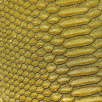 Tissu synthétique en PVC effet croco brillant de 1,4 mm, couleur métallique, pour chaussures, sacs et meubles