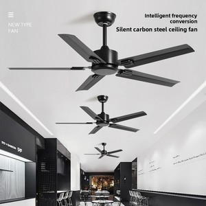 <span class=keywords><strong>Ventilateur</strong></span> de <span class=keywords><strong>plafond</strong></span> silencieux en fer de grande capacité sans lumière pour chambre à coucher, salle à manger, salon, style industriel <span class=keywords><strong>vintage</strong></span> - Product Image 4