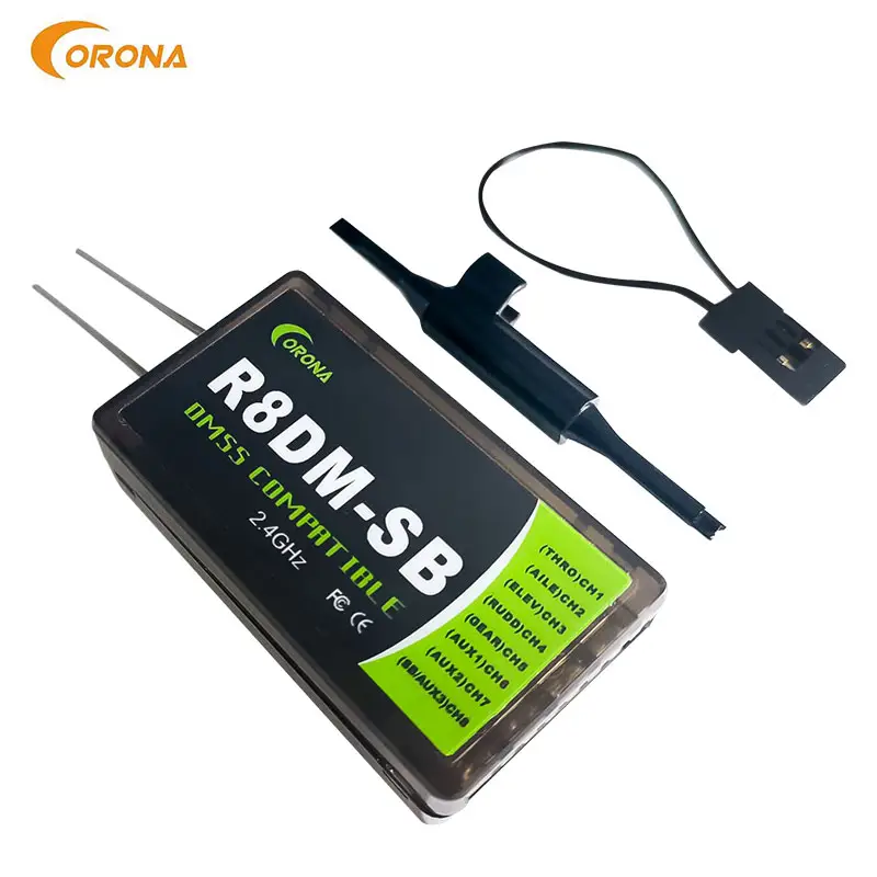 Corona R8DM-SB 2.4g 8 channels receiver compatible JR DMSS transmitter for rc racing boat rc toy