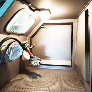 Cabina de arenado en seco con colector de polvo, operación manual, alta productividad para limpieza de cuentas de vidrio y tratamiento de superficies - Product Image 4