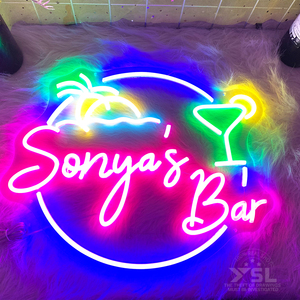 Letrero de Neón Personalizado, Luces Decorativas LED Acrílicas para Dormitorio, Arte Mural con Forma de Corazón de 5m, Diseño Gratuito con Decoraciones de Pared de Neón LED Acrílicas - Product Image 1