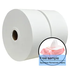 Spunlace Nonwoven Fabric Rolls Wet Wipes Spunlace Non Woven Cleaning Cloth