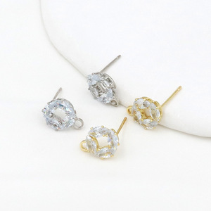 Pendientes de tuerca con cristales de imitación y engaste de garra, estrella de cinco puntas, accesorios de joyería para mujer - Product Image 1