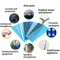 Membrane acoustique adhésive SINRI, film respirant imperméable IP67, perméable au son, pour luminaires extérieurs