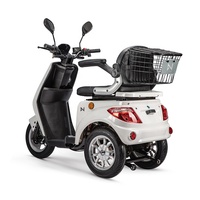 L2 e LED ışık LVNENG yeni tasarım 48V24Ah lityum pil üç tekerlekli elektrikli Moped Scooter 25kmh EEC elektrikli motosiklet