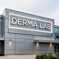 Enseigne lumineuse LED multicolores sans bordure en acrylique, éclairage frontal, étanche IP65, logo 3D personnalisé pour bureaux/bâtiments