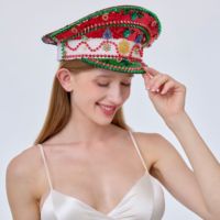 Chapeau de Capitaine Steampunk à Strass à Faible MOQ, Chapeau de Pirate avec Logo Personnalisé, Idéal pour la Nuit de Santo Antônio et la Nuit des Sardines Grillées