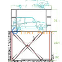 Accueil Garage Chine Fabricant 4 poste voiture parking extérieur élévateur et ascenseur