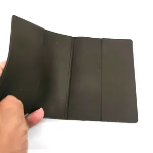 Couverture de porte-passeport vierge en silicone de haute qualité, vente en gros