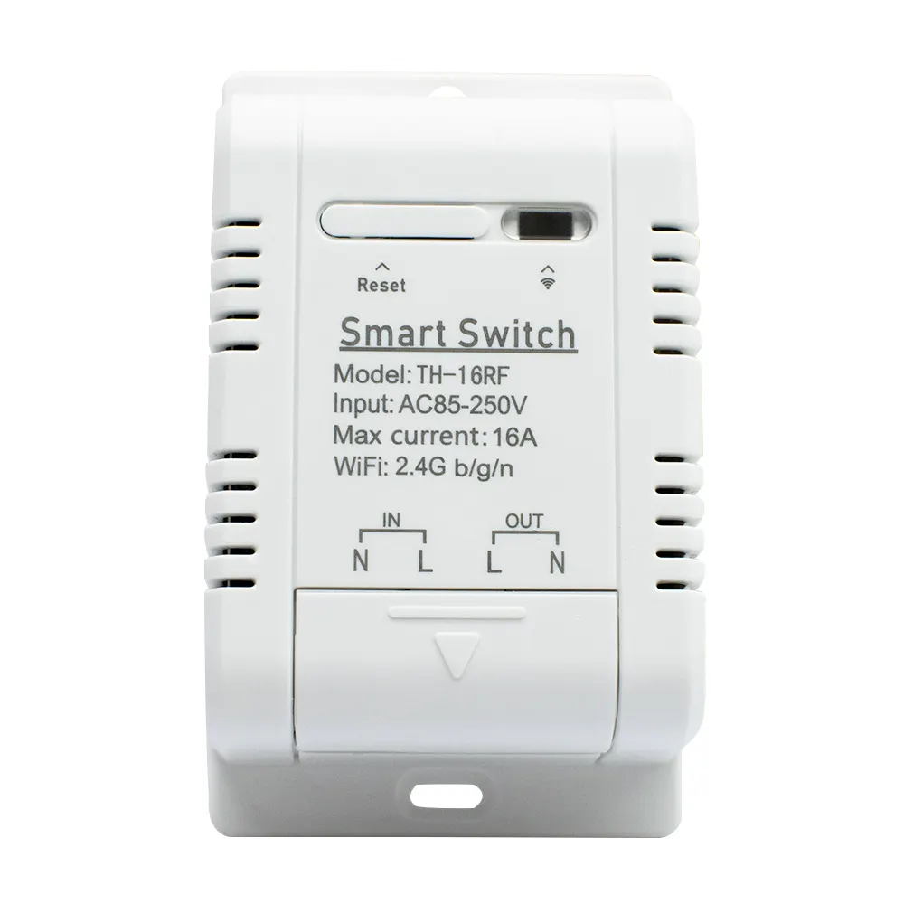 F0201 Nieuwste Smart Switch 85-250V 110V 220V 16a/3500W Monitoring Temperatuur Wifi Relay Module Compatibel Met Ewelink App
