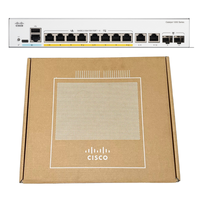 Conmutador POE Gigabit de 8 puertos Cisco C1200 8FP 2G para conectividad de red comercial Cisco 100% Original Box