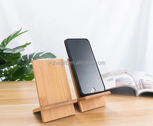 Soporte de Bambú para Teléfono Móvil 2024 con Certificación de Calidad, Soporte Universal Portátil para Escritorio y Hogar, Estilo Moderno - Product Image 1