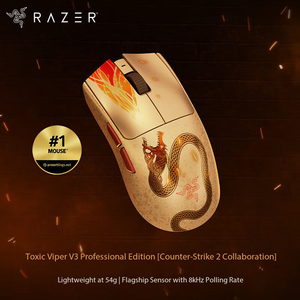 Ratón Inalámbrico <span class=keywords><strong>Razer</strong></span> <span class=keywords><strong>Viper</strong></span> V3 Pro Edición Colaboración Counter Strike 2, USB 2.4Ghz, Frecuencia de Sondeo de 8KHz, Seguimiento Profesional - Product Image 3