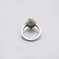 Bague Mlluki Retro Factory en argent sterling 925 plaqué or 14 carats avec pierres précieuses CZ Zircon Labradorite Turquoise blanche