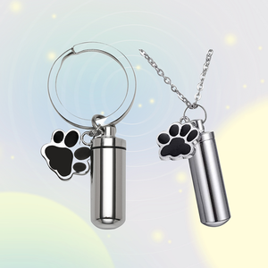 Evcil hayvan vazosu kolye anahtarlık evcil hayvan vazosu anahtarlık sempati Pet sahibinin hediye kedi ve köpek mation kremasyon hatıra - Product Image 5