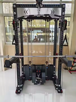 Estante de alimentación multifuncional Dinuo con máquina de cruce de cables, nueva versión, estante de alimentación de entrenamiento de gimnasio comercial