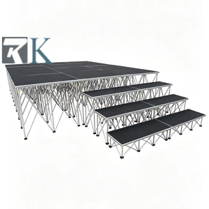 Aluminum <b>Stage</b> Plywood <b>Platform</b> Aluminum Support Mobile <b>Stage</b> for Wedding Performance Exhibition Music Events - Product Image 1
