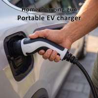Câble de charge rapide pour véhicules électriques, assemblage Type 2 AC 3,5-22 kW, avec pistolet de charge personnalisable en couleur