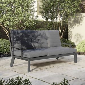 OSMEN Amalfi moderno <span class=keywords><strong>in</strong></span> alluminio textilene mobili da <span class=keywords><strong>giardino</strong></span> esterni divano 3 posti - Product Image 1