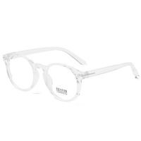 Monture de lunettes rondes en acétate, lunettes optiques tendance, logo personnalisé, anti-lumière bleue, monture optique légère pour usage quotidien