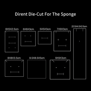 Wholesale Simple Fashionable Jewelry <b>Box</b> Custom Logo Printed <b>Cheap</b> Cardboard Paper with Sponge Liner Portable for <b>Gift</b> Packing - Product Image 5