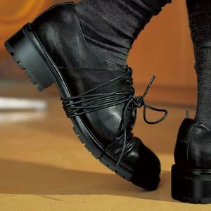 Mocassins en cuir véritable marron à bout rond, à enfiler, avec semelle intermédiaire EVA amortie et semelle extérieure en caoutchouc, chaussures décontractées pour hommes toutes saisons - Product Image 1