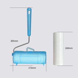 Xách tay Lint Remover quần áo bụi Fluff Pet tóc dính bàn chải cuộn áo dính 16cm Lint con lăn - Product Image 2