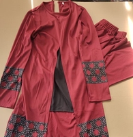 Vêtements pour femmes arabes M-3XL, nouveau ensemble du Moyen-Orient, Abaya Dubaï, ensemble deux pièces, vêtements musulmans, vêtements d'Asie du Sud-Est