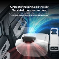 Dopapod CF07 Accessoires de voiture Ventilateur de voiture réglable à 3 vitesses Ventilateur de tableau de bord pour camion pour camping-car bateau cabine caravane fourgonnette Ventilateur de voiture