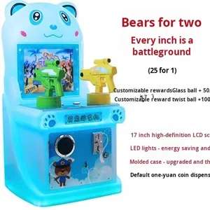 Machine de jeu de tir à l'eau à monnayeur pour deux joueurs, en plastique, pour aire de jeux pour enfants, stand de rue, divertissement - Product Image 6